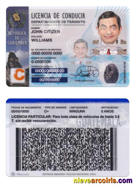 GUATEMALA driving license